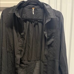 Free People Elegant Black Top